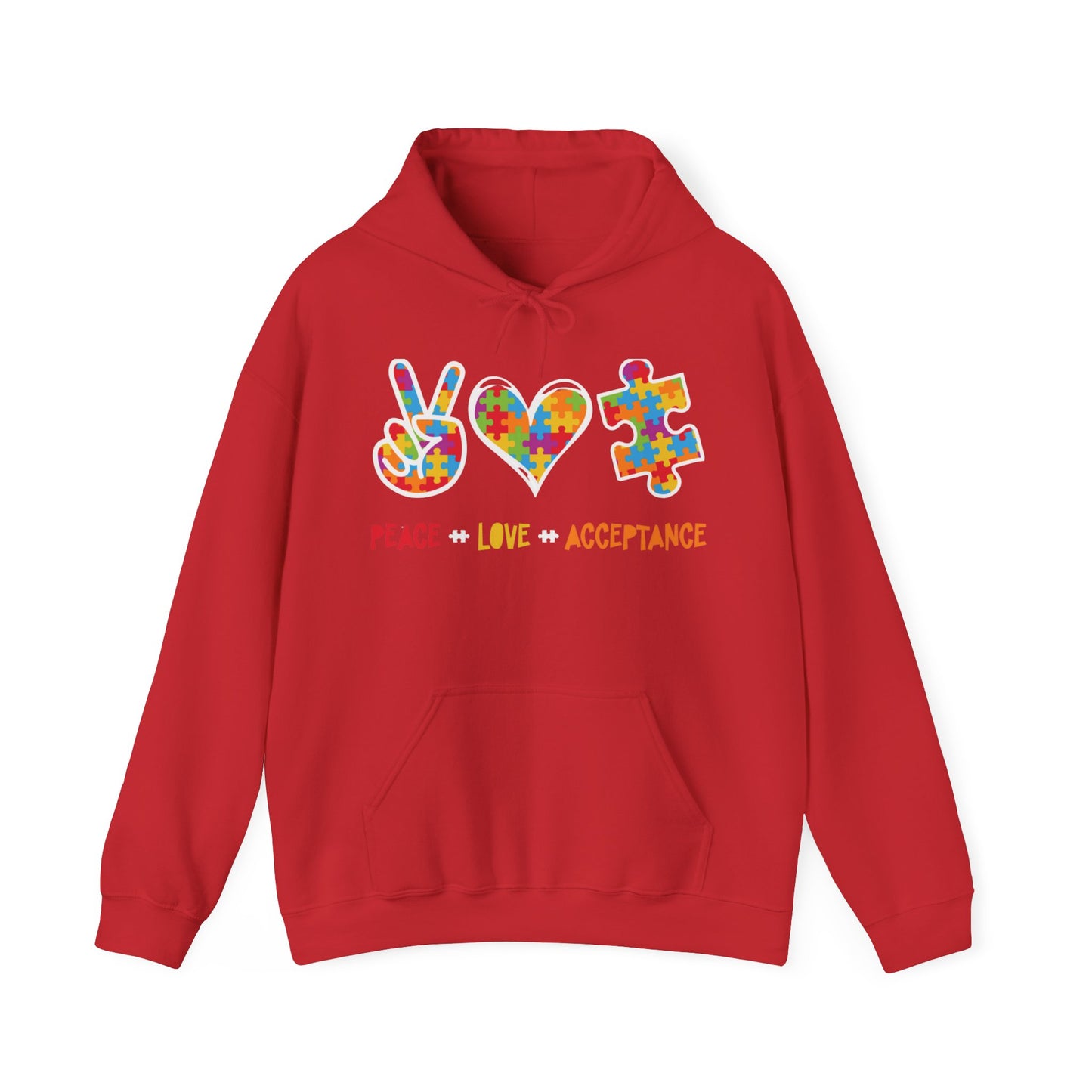 Peace Love Acceptance Heavy Blend™ Hooded Sweatshirt