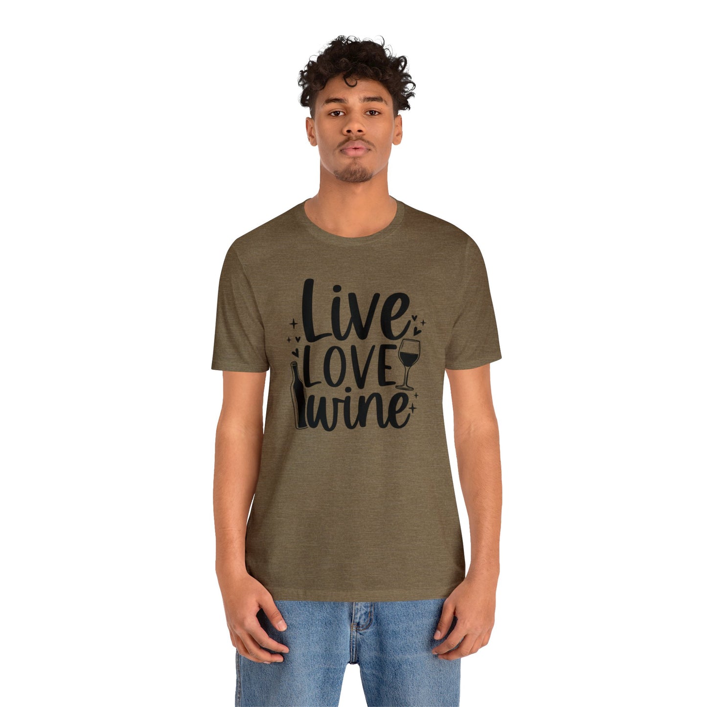 Live Love Wine Unisex Jersey Tee