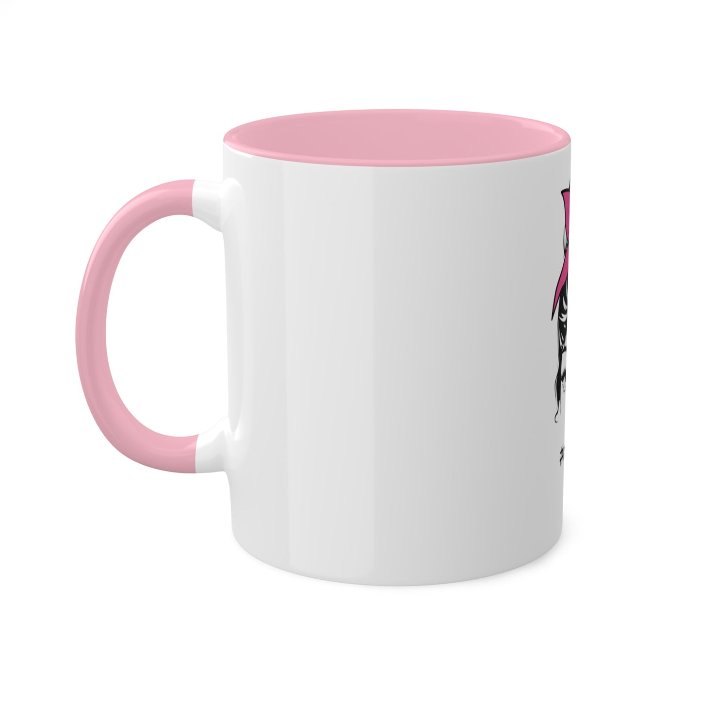 Messybun w/pink bow Custom Personalized Mug