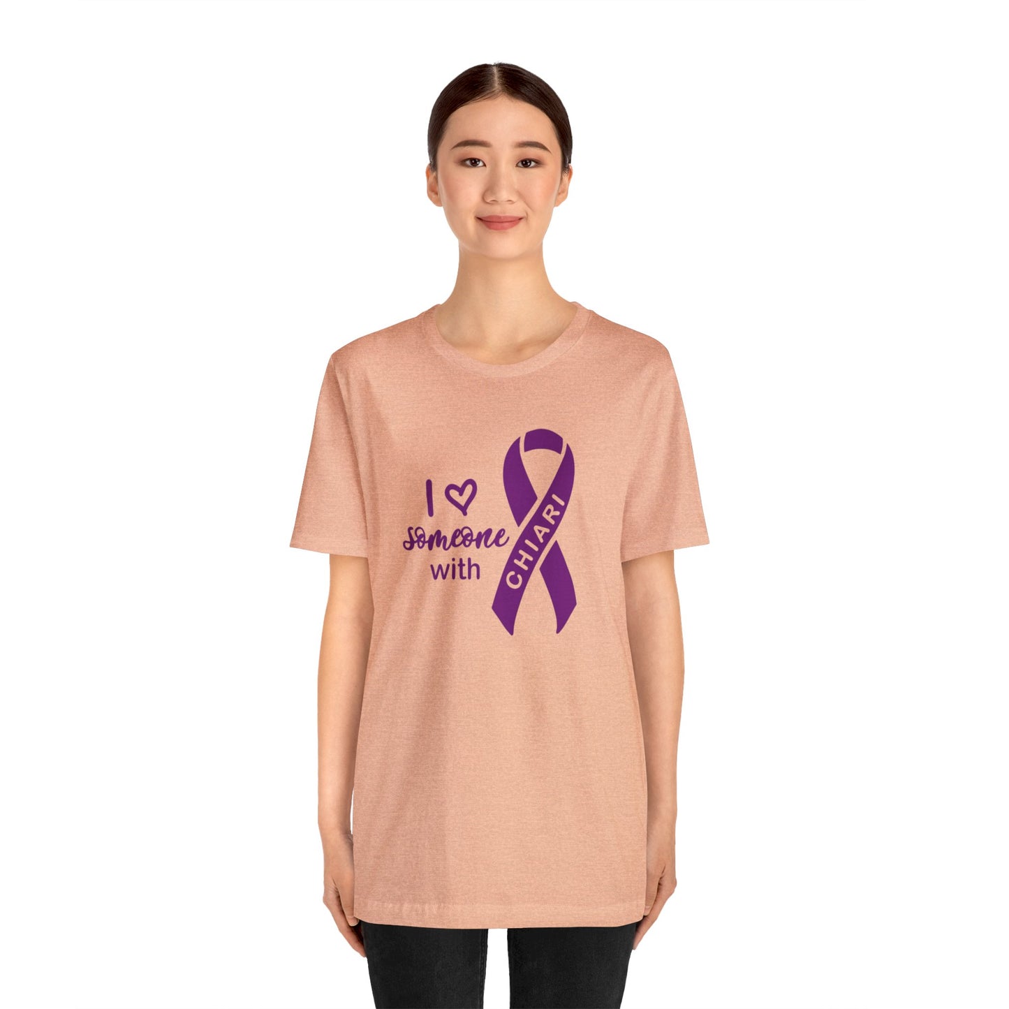 I love someone w/Chiari Unisex Jersey Tee