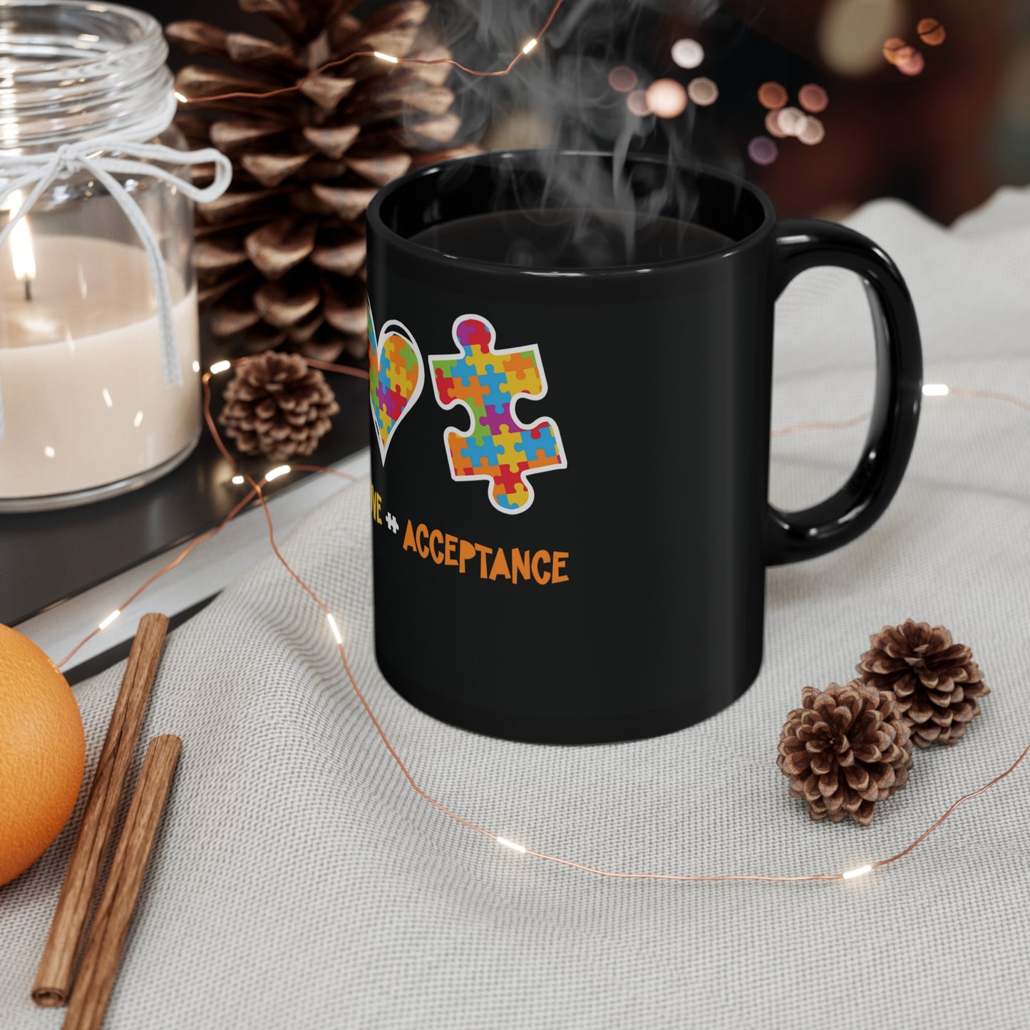 Peace Love Acceptance Custom Mug