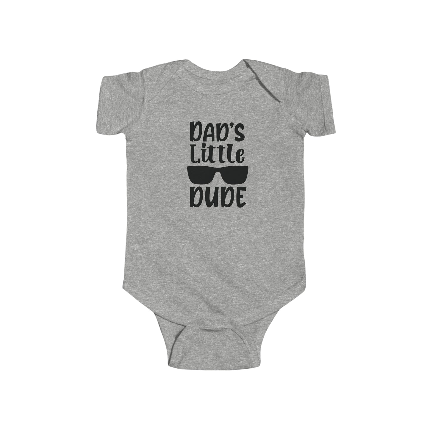 Dads Little Dude Infant Jersey Bodysuit Onesie