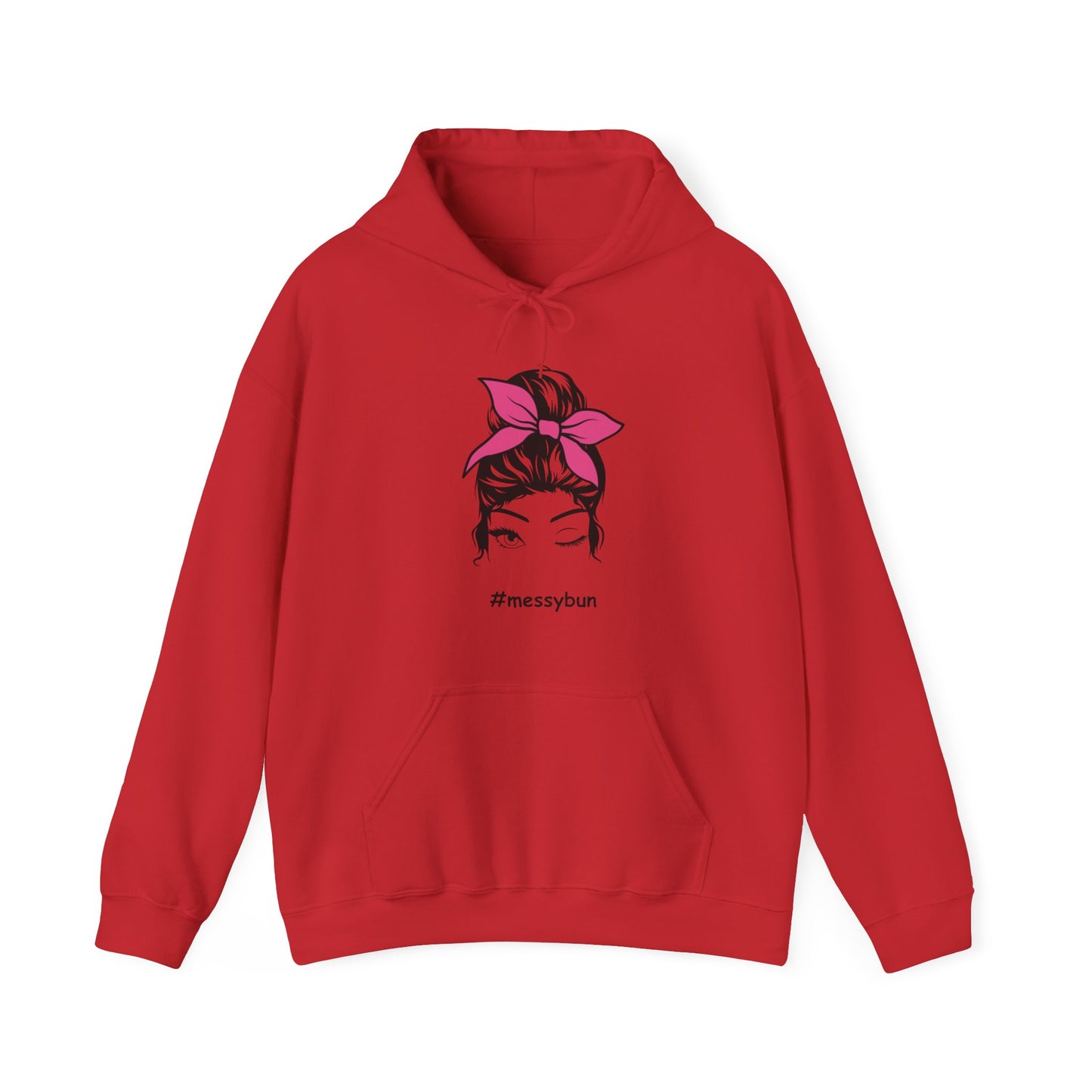 Messybun w/pinkbow Blend™ Hooded Sweatshirt