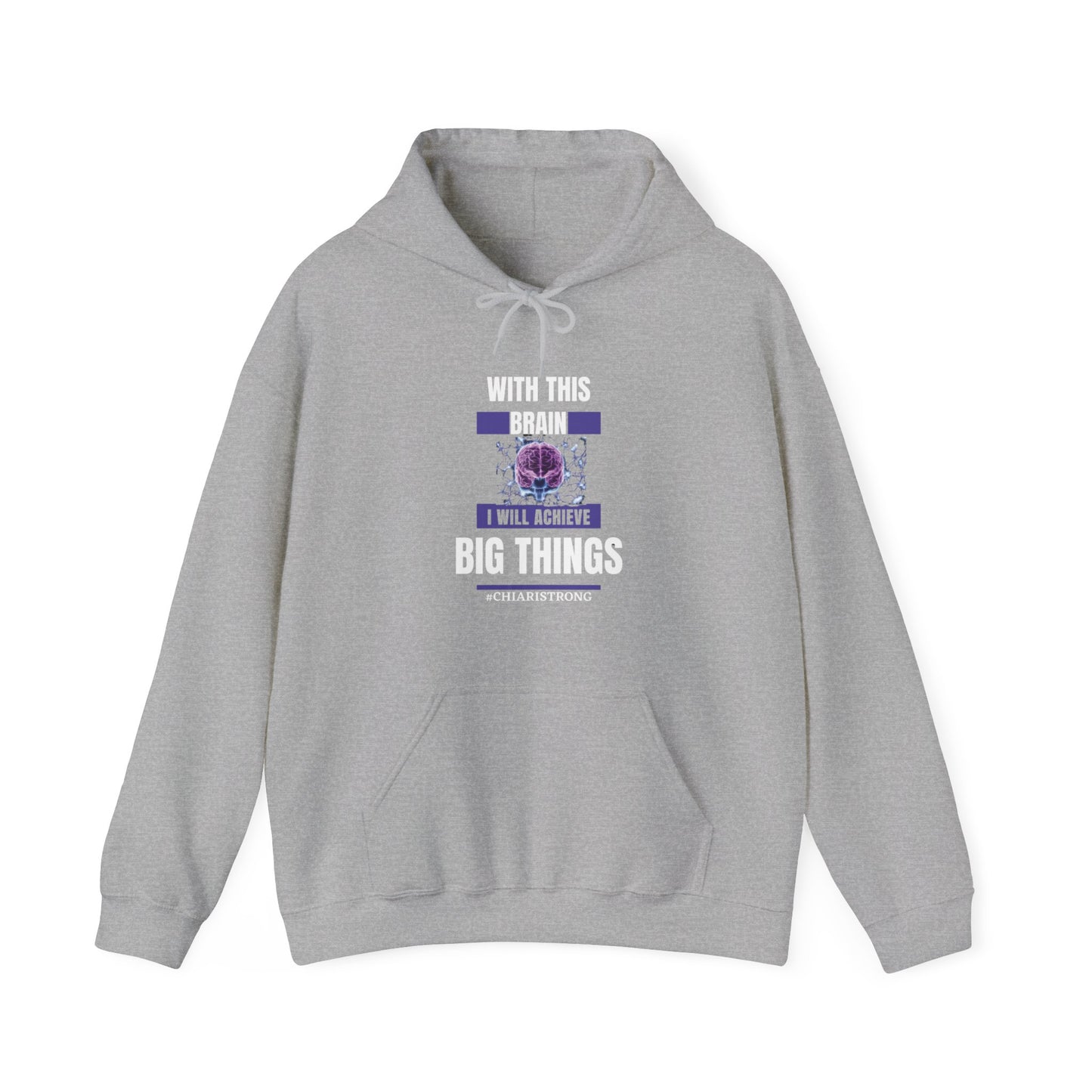 With this Brain I will Achieve Big Things Blend™ Hooded Sweatshirt