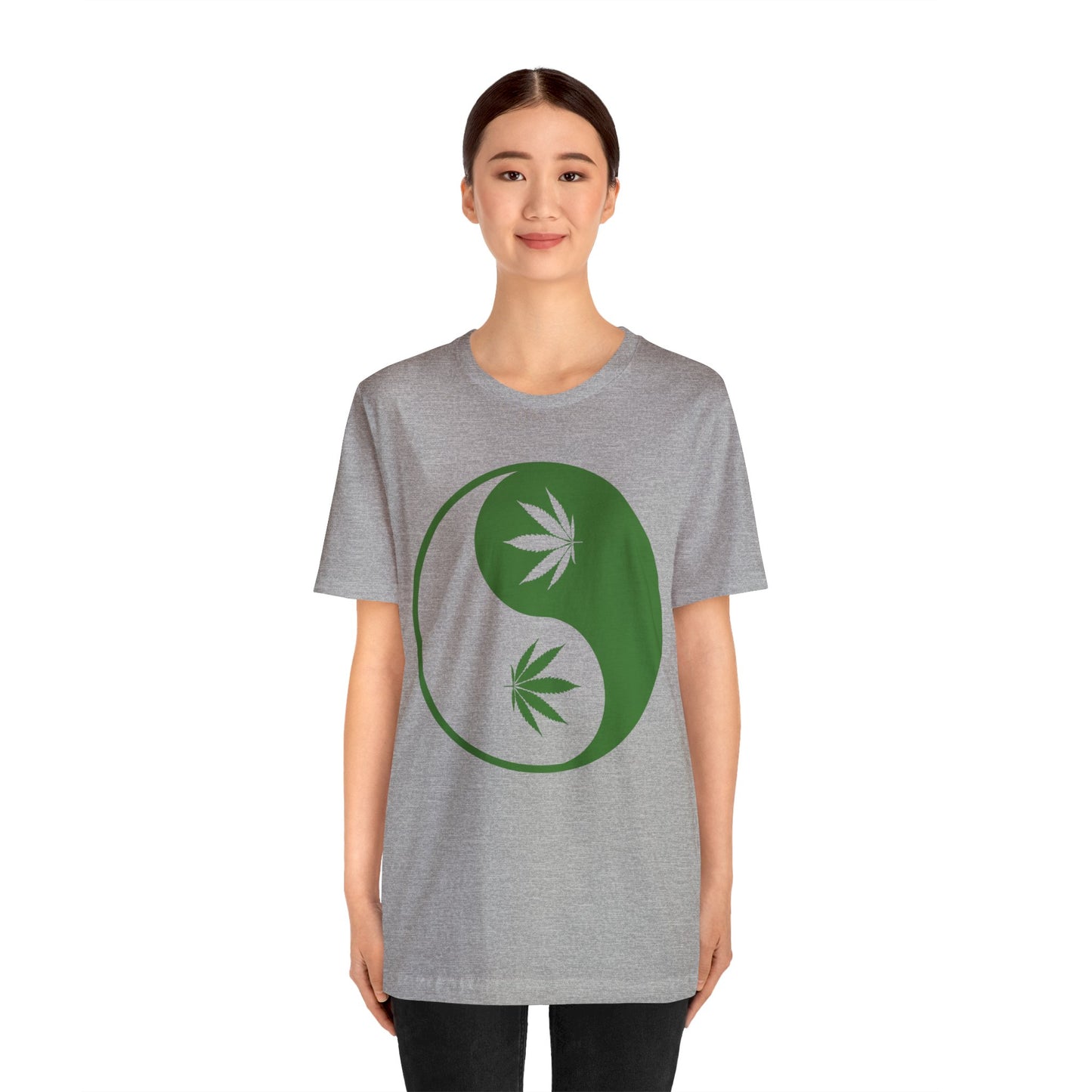 Yin Yang Cannibas Unisex Jersey Tee