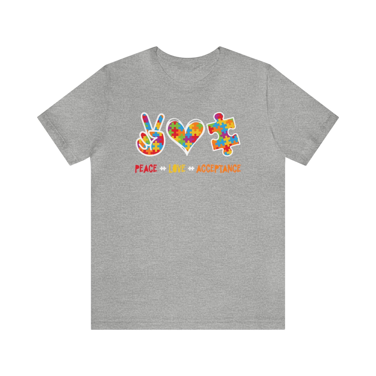 Peace, Love, Acceptance Unisex Jersey Tee