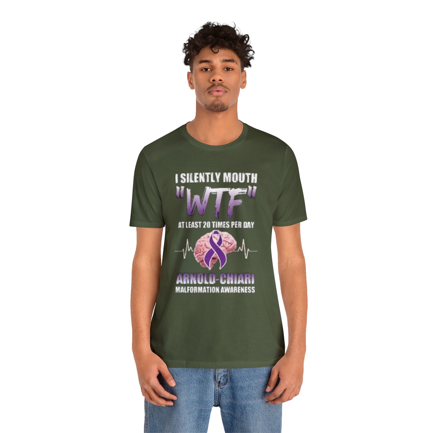 WTF at least 20 times a Day Unisex Jersey Tee