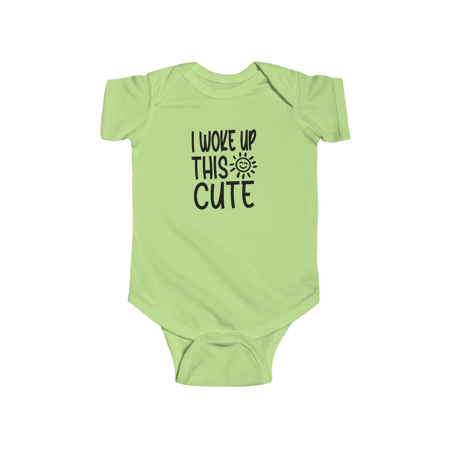 I Woke Up This Cute Infant Jersey Bodysuit Onesie