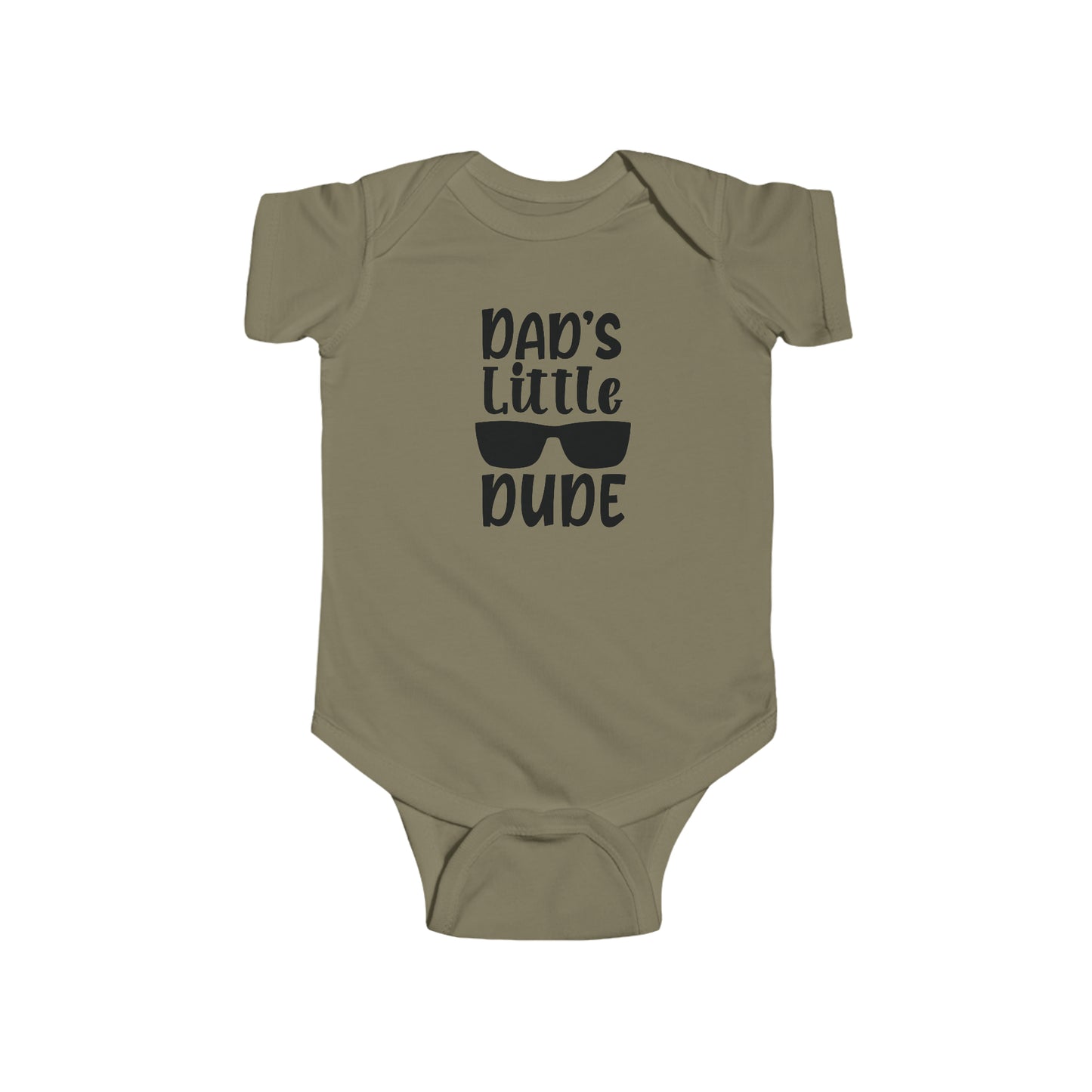 Dads Little Dude Infant Jersey Bodysuit Onesie