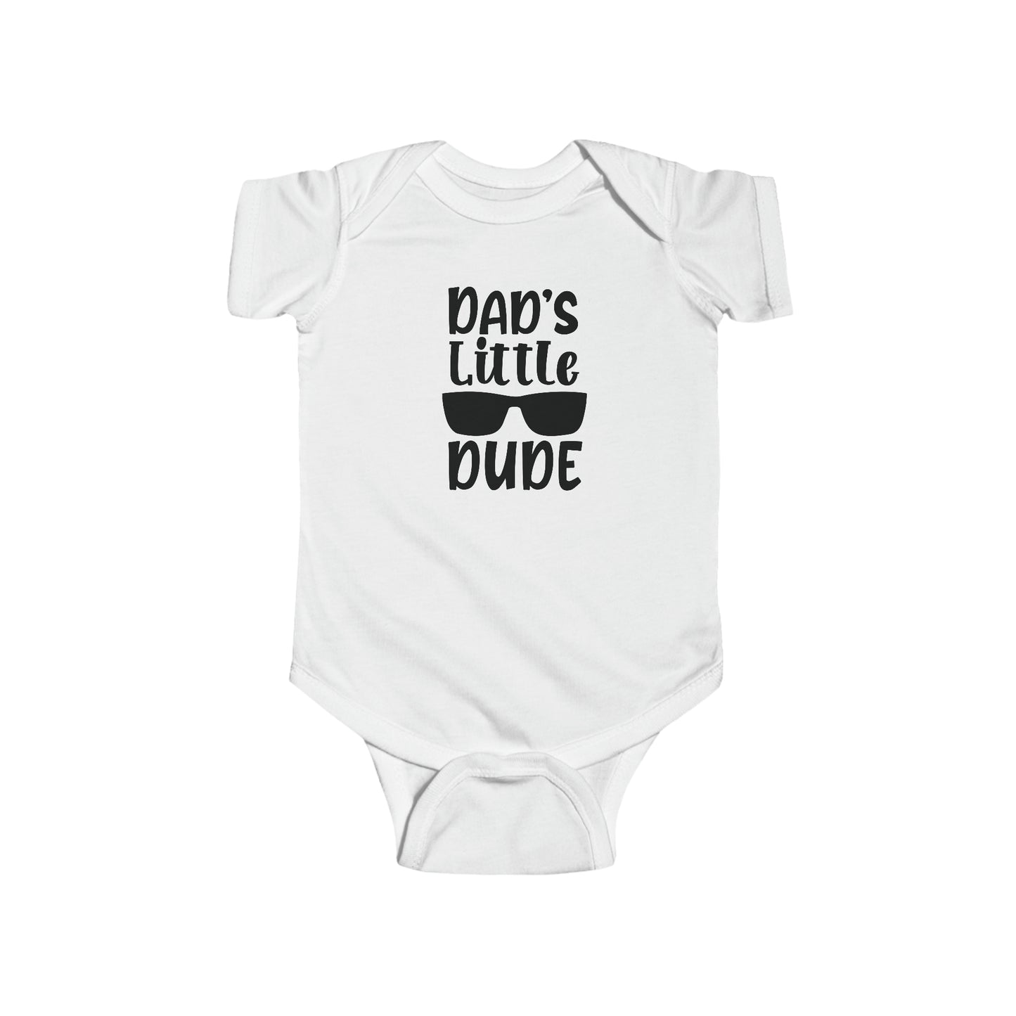 Dads Little Dude Infant Jersey Bodysuit Onesie