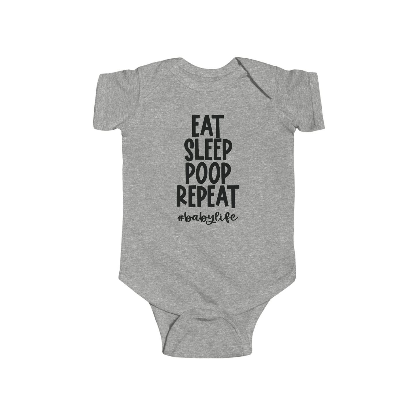 Eat Sleep Poop Repeat Infant Jersey Bodysuit Onesie