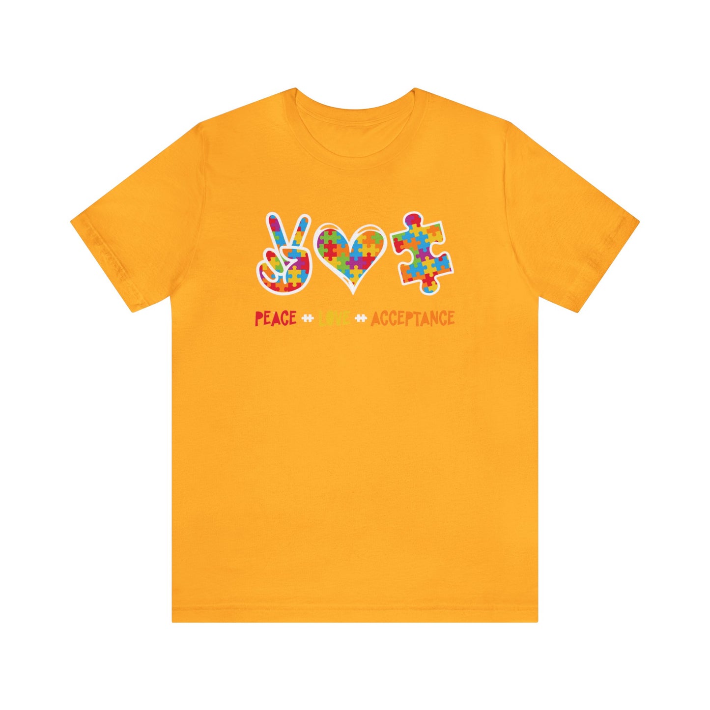 Peace, Love, Acceptance Unisex Jersey Tee