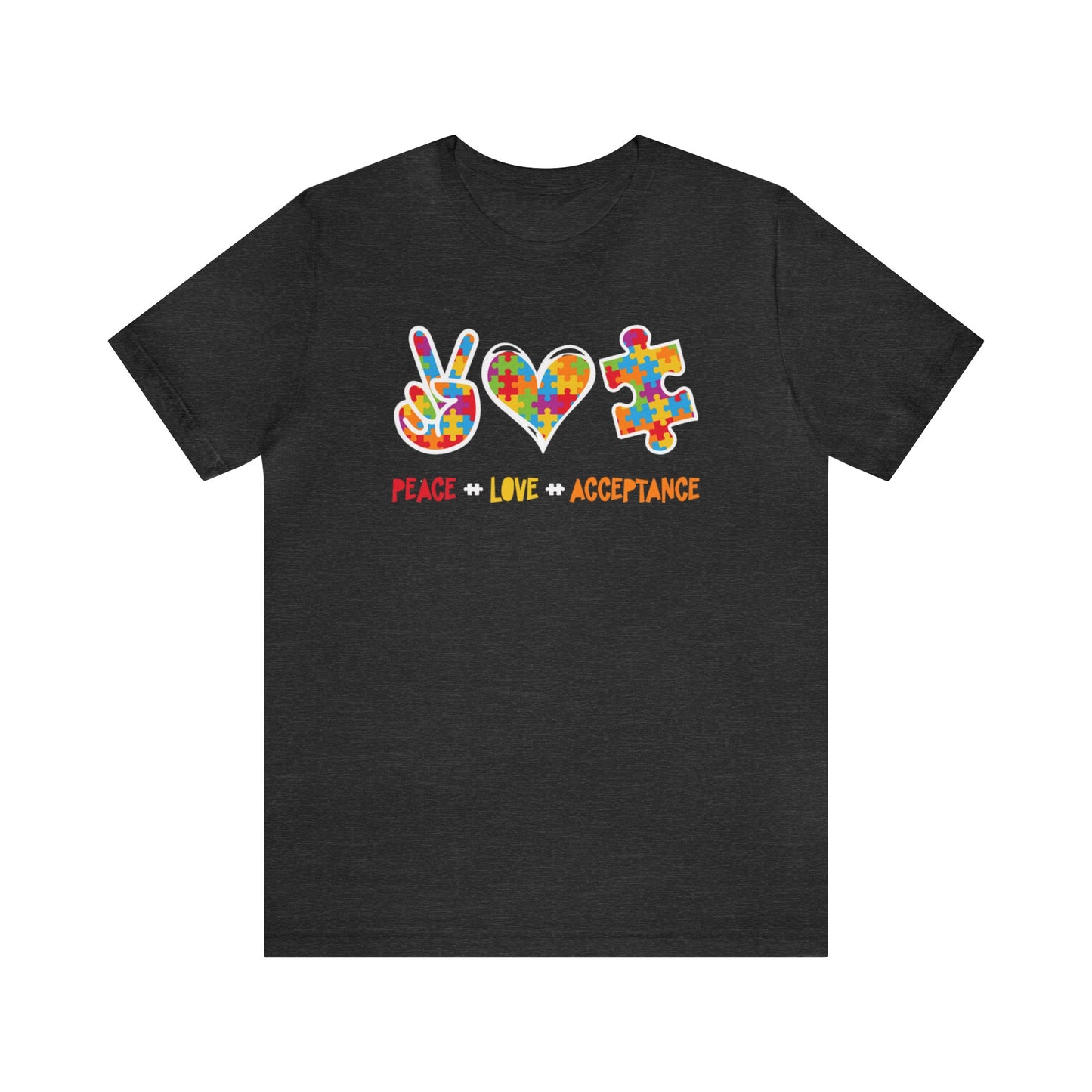 Peace, Love, Acceptance Unisex Jersey Tee