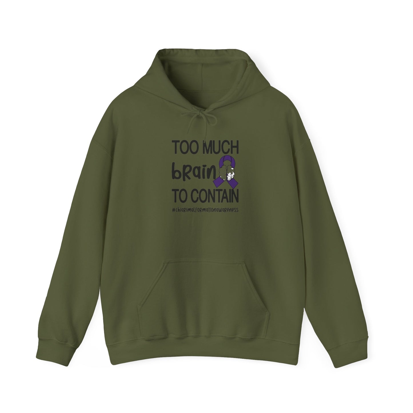 Too much Brain to Contain Blend™ Hooded Sweatshirt