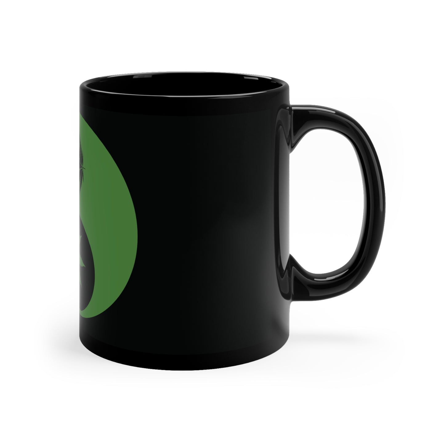 YinYang Cannibas Leaf Custom Mug