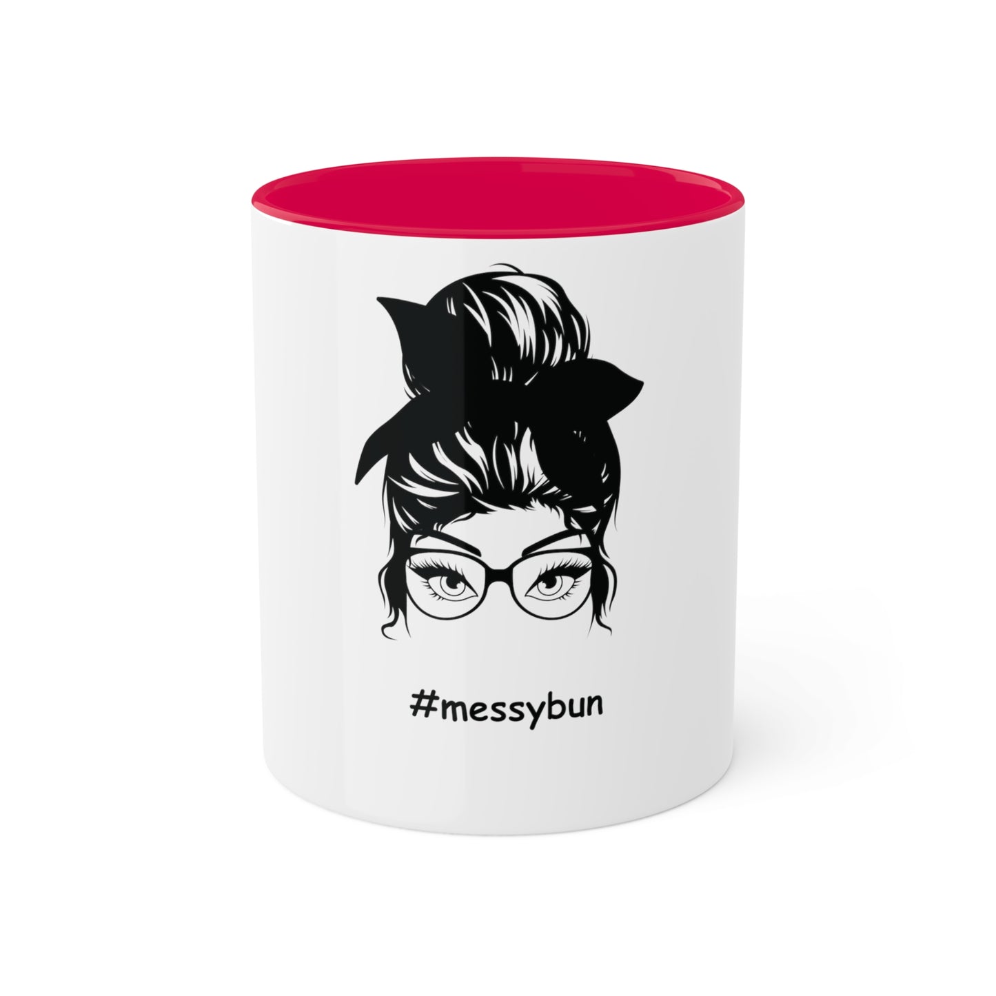 Messybun w/glasses Custom Personalized Mug