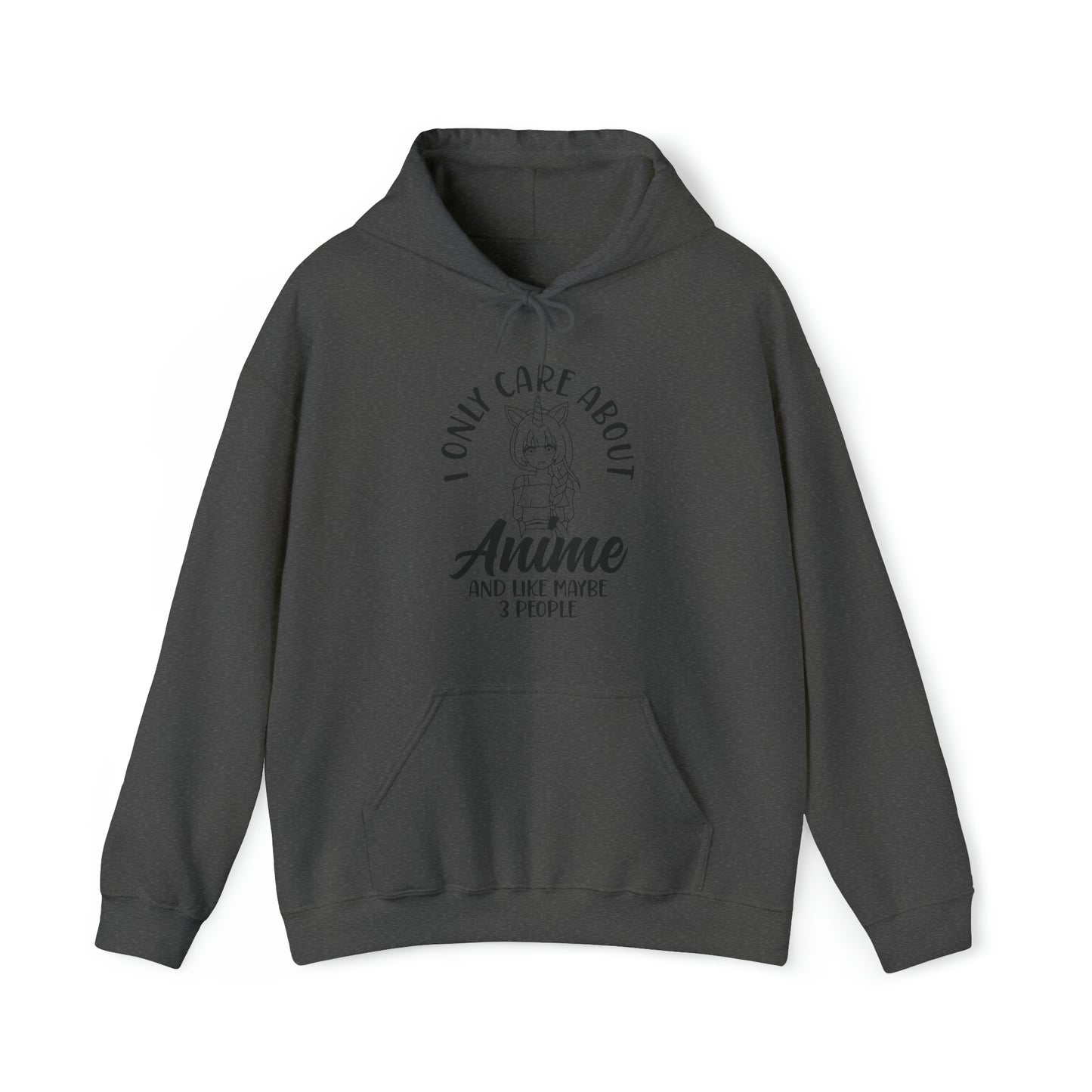 I Only Care About Anime Unisex Blend™ Hooded Sweatshirt