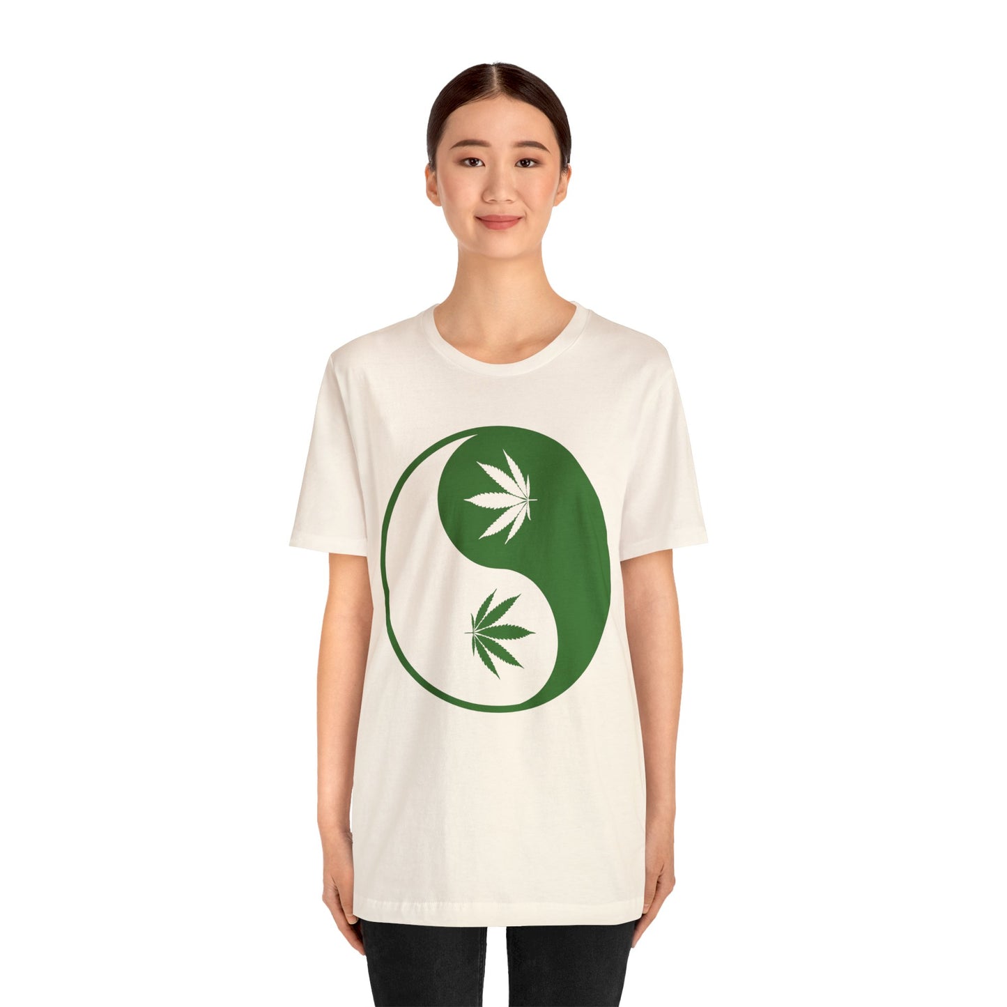 Yin Yang Cannibas Unisex Jersey Tee