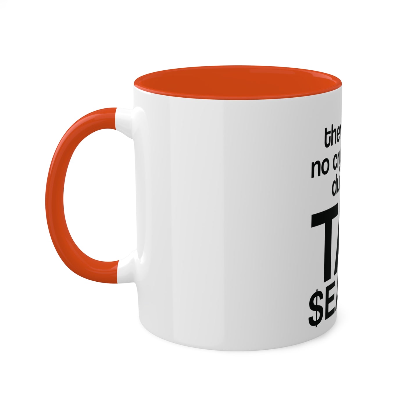 No Crying During Tax Season, Personalized Custom Mug