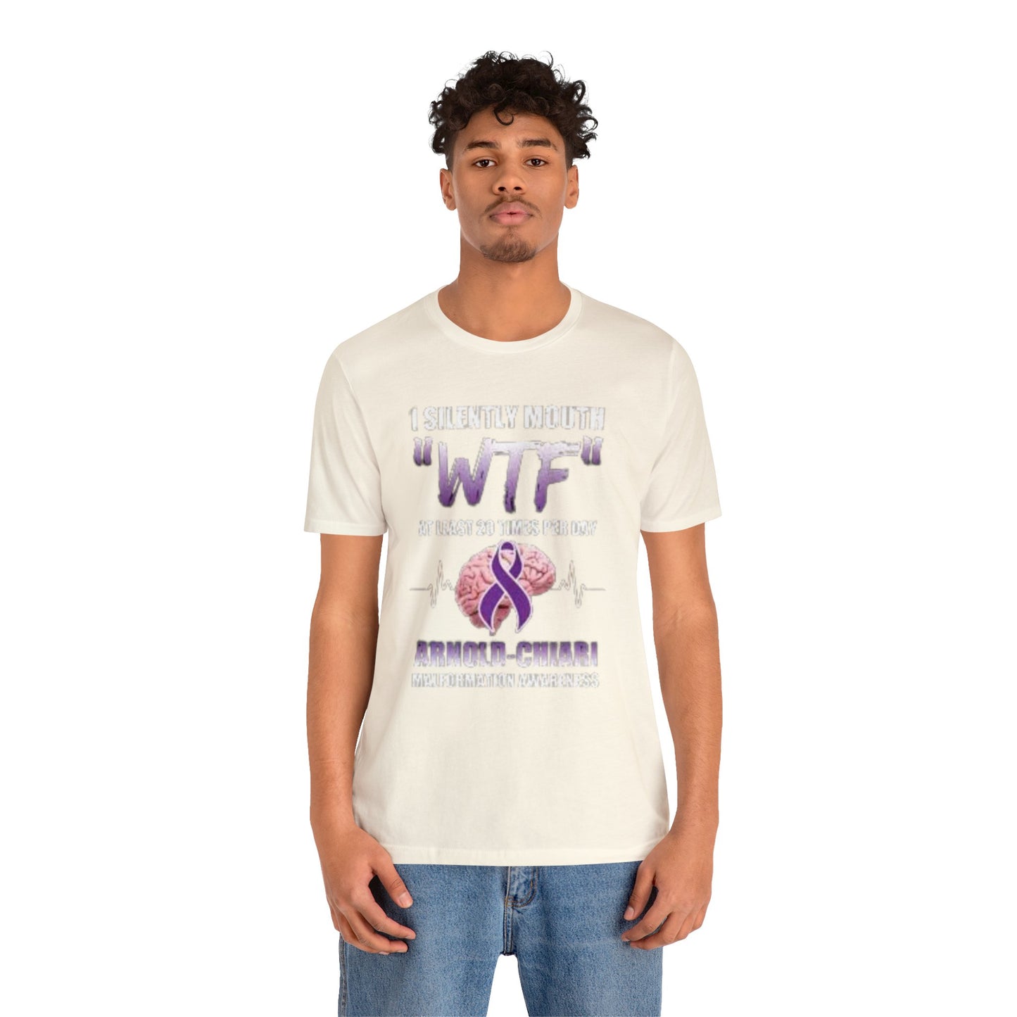 WTF at least 20 times a Day Unisex Jersey Tee