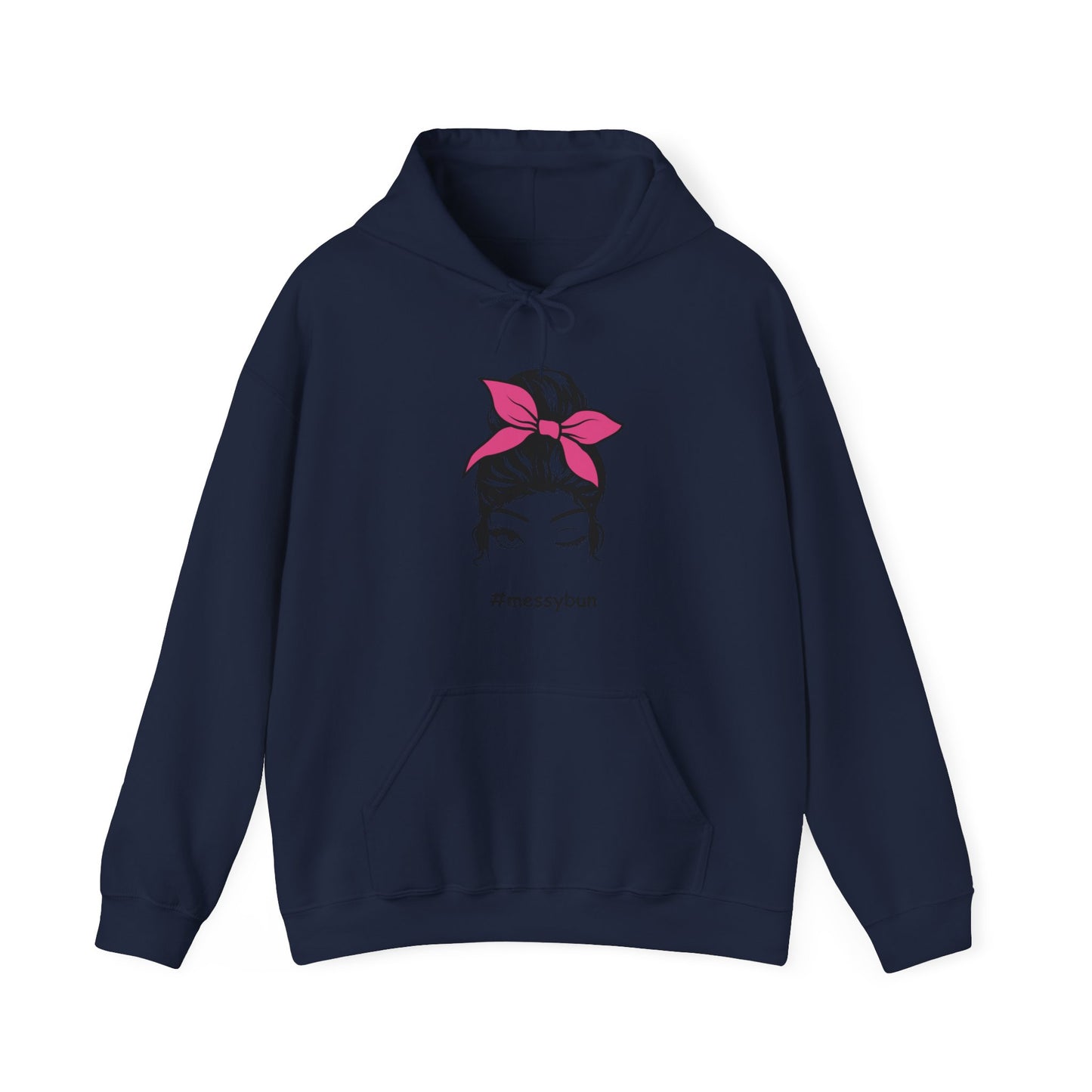 Messybun w/pinkbow Blend™ Hooded Sweatshirt