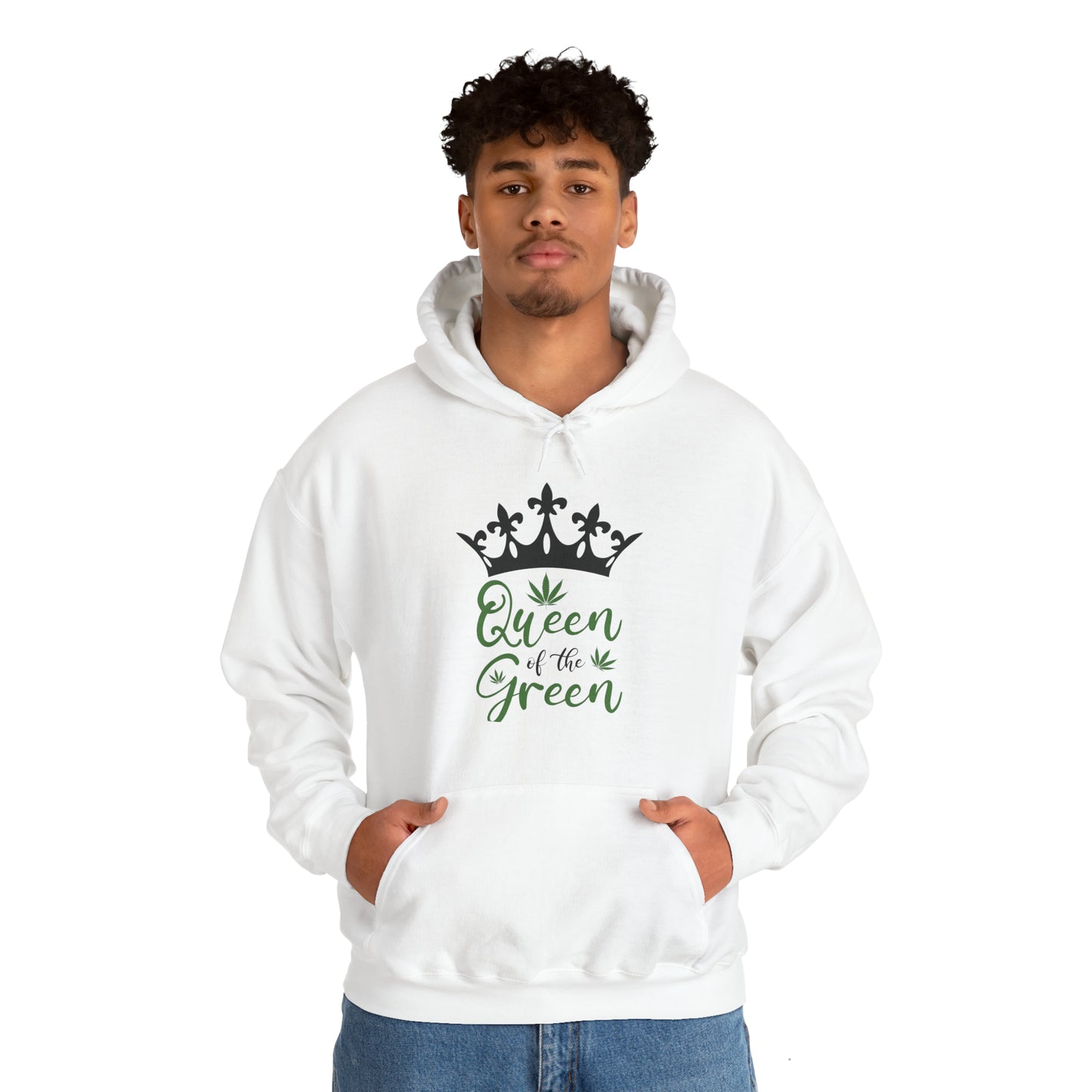 Queen of the Green Unisex Pullover Hoodie Blend™ Sweatshirt