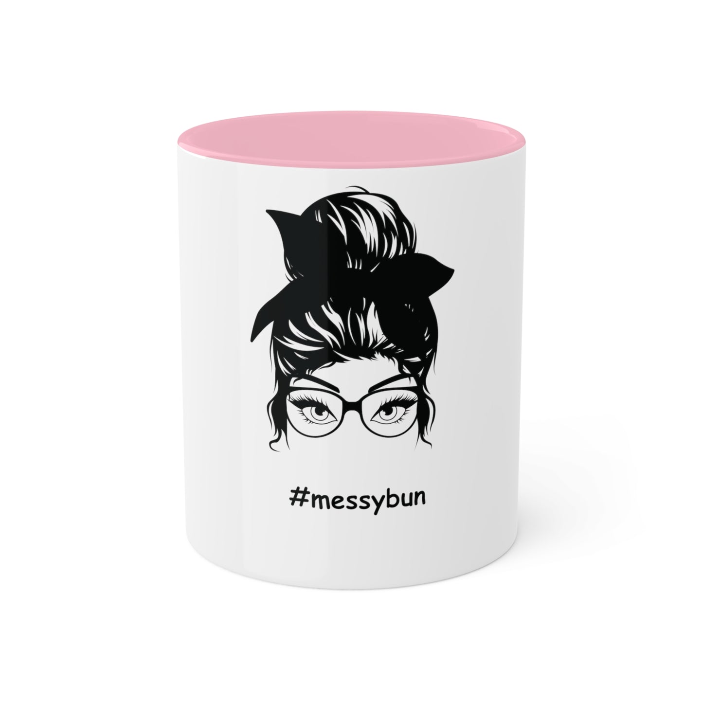 Messybun w/glasses Custom Personalized Mug