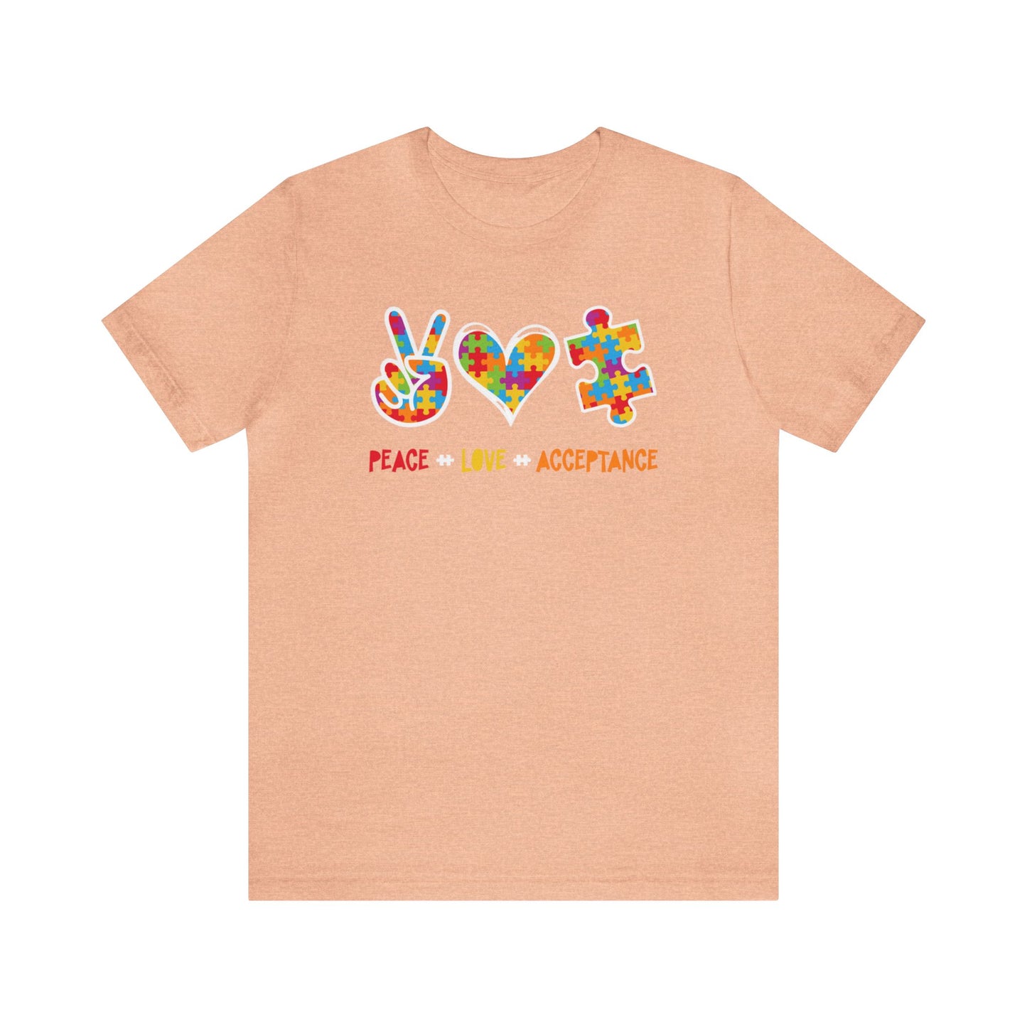 Peace, Love, Acceptance Unisex Jersey Tee