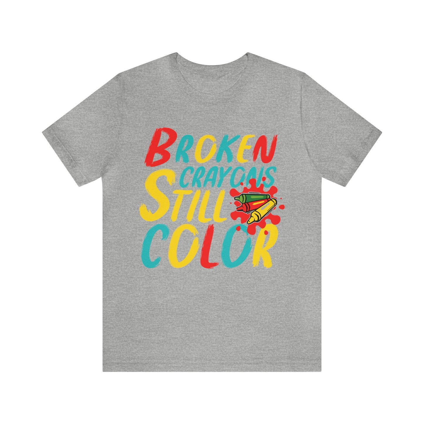 Broken Crayons still Color Unisex Jersey Tee