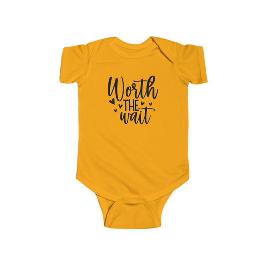 Worth the Wait Infant Jersey Bodysuit Onesie