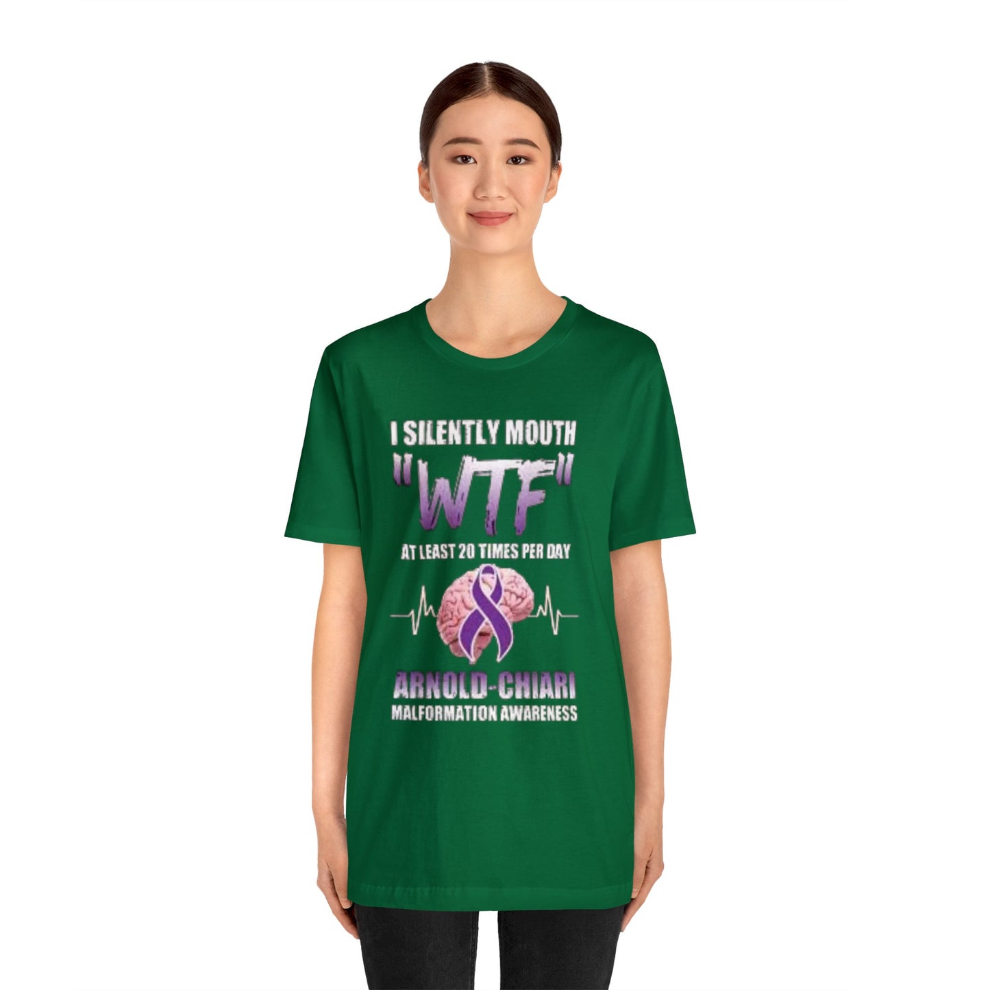 WTF at least 20 times a Day Unisex Jersey Tee