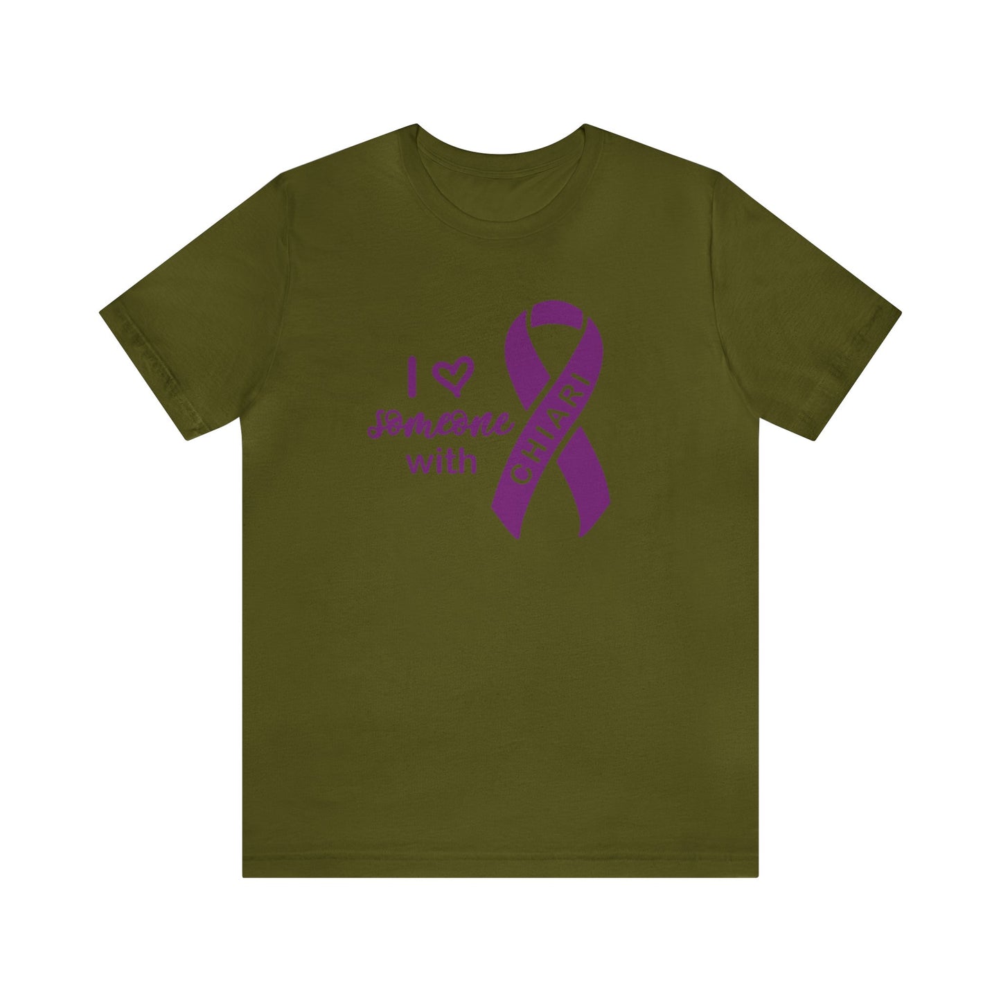 I love someone w/Chiari Unisex Jersey Tee