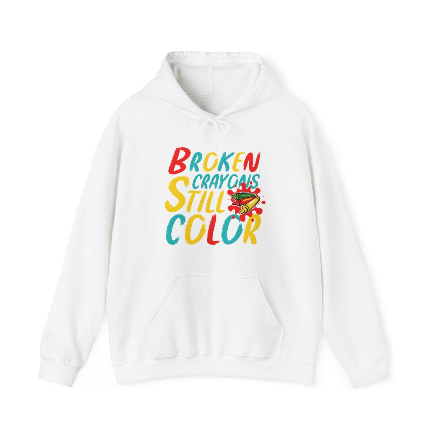 Broken Crayons still Color Unisex Pullover Hoodie