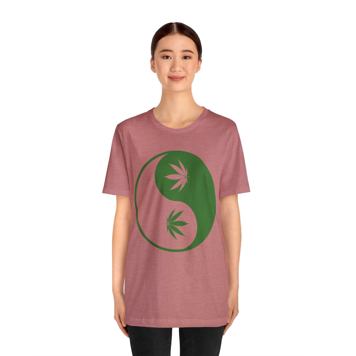 Yin Yang Cannibas Unisex Jersey Tee