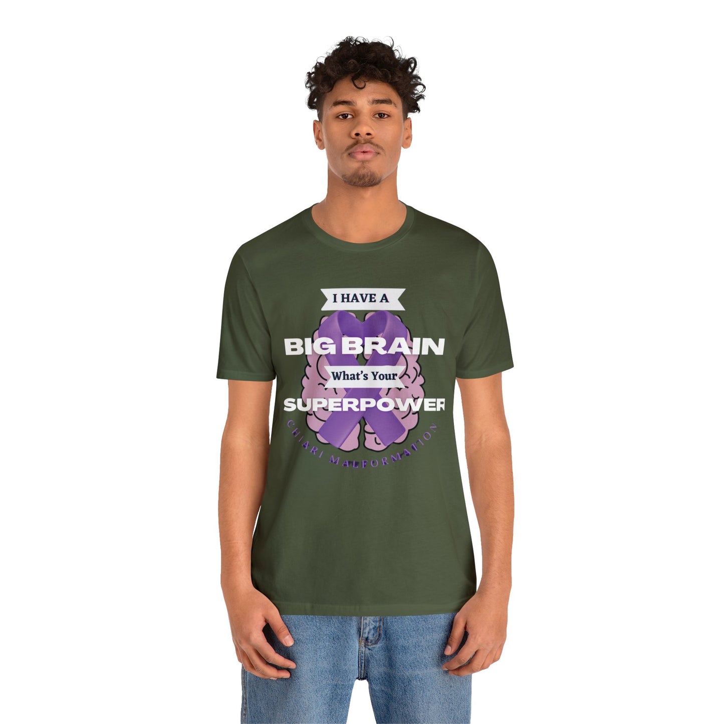 Big Brain whats your Superpower Unisex Jersey Tee