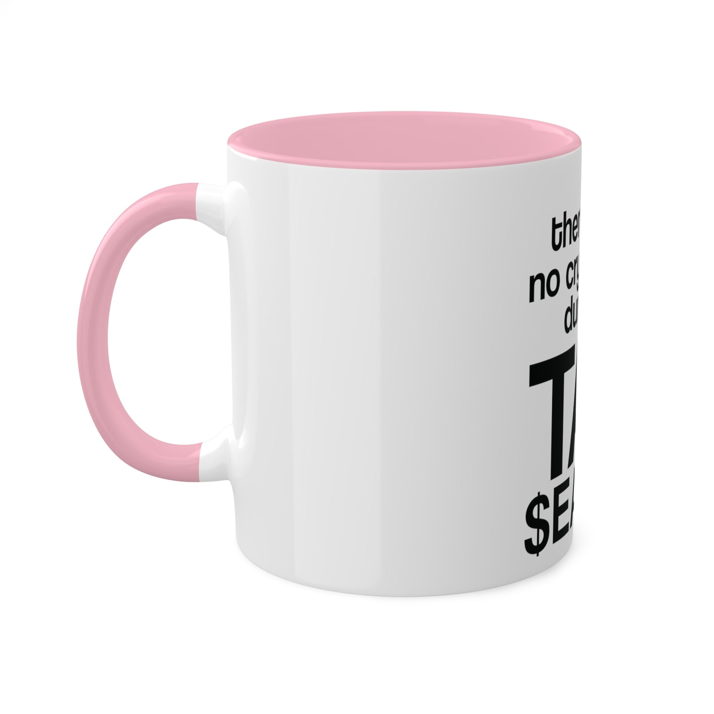 No Crying During Tax Season, Personalized Custom Mug