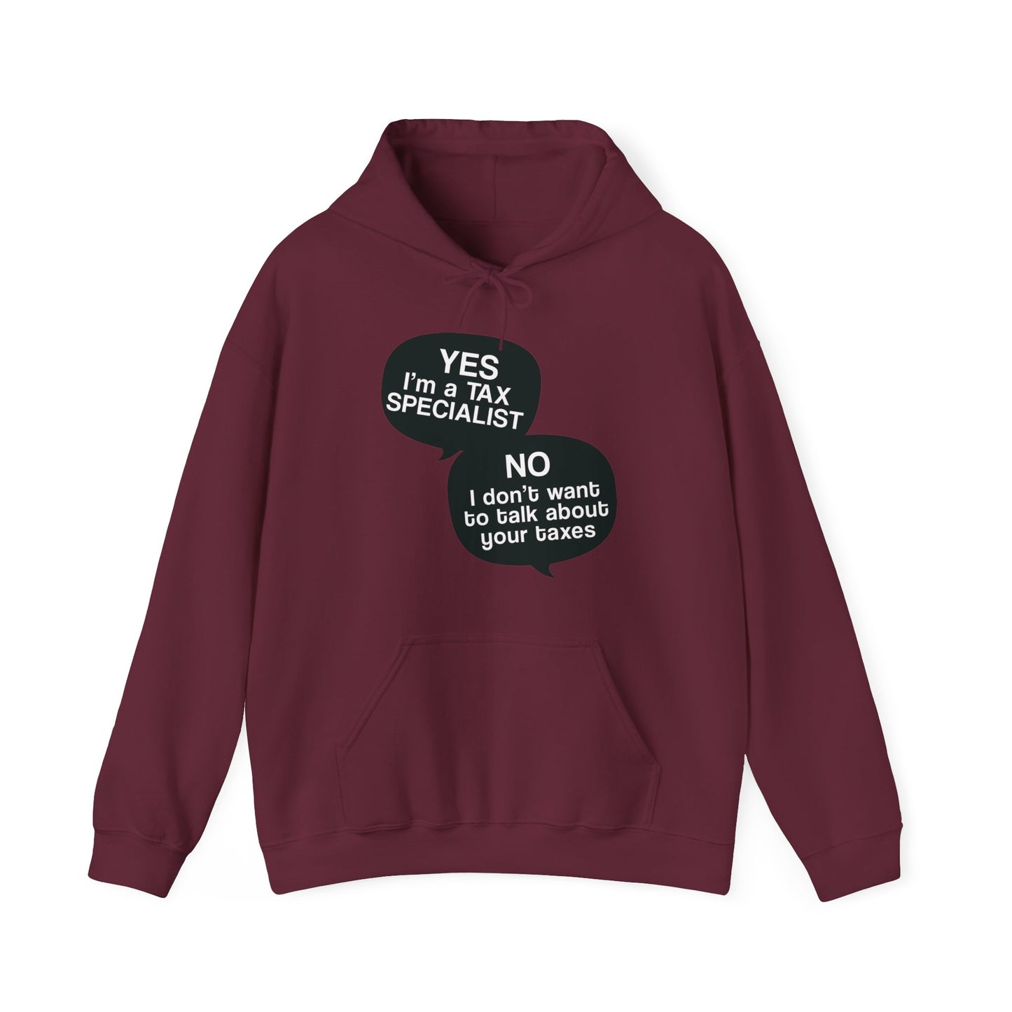 Tax Specialist Talk Bubbles Unisex Pullover Hoodie Blend™ Sweatshirt