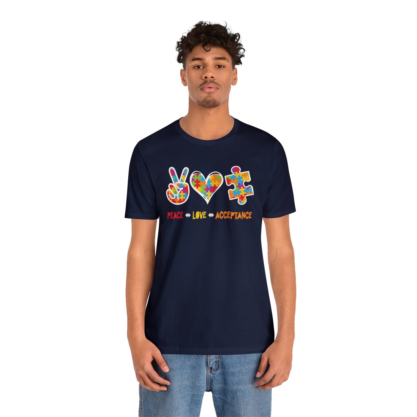 Peace, Love, Acceptance Unisex Jersey Tee