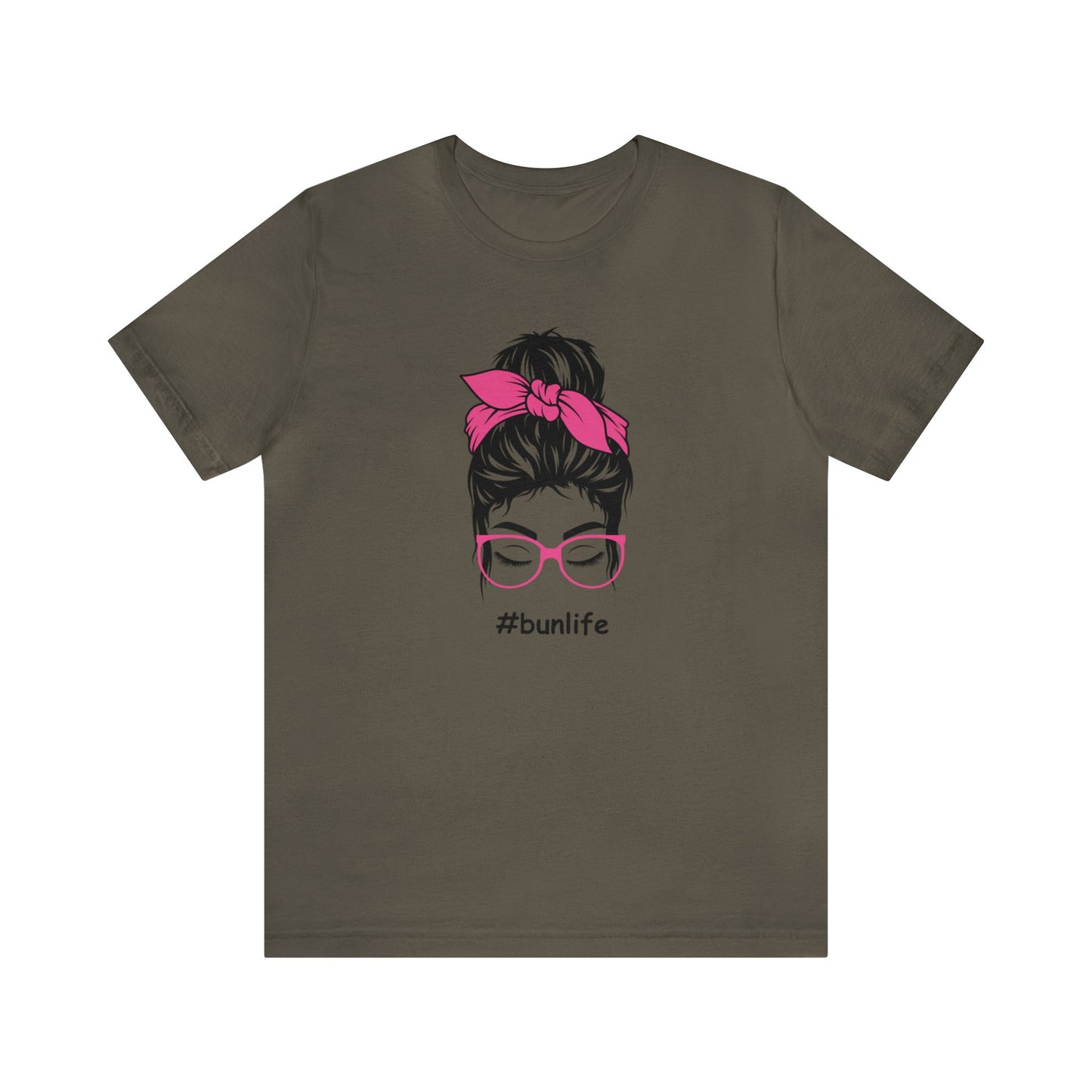 bunlife w/glasses Unisex Jersey Tee